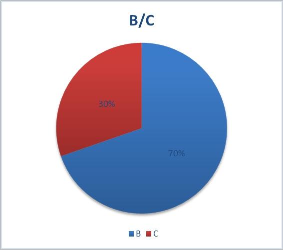 BC 买家 占比، B 类 批发 为主، 占比 达到 70٪.